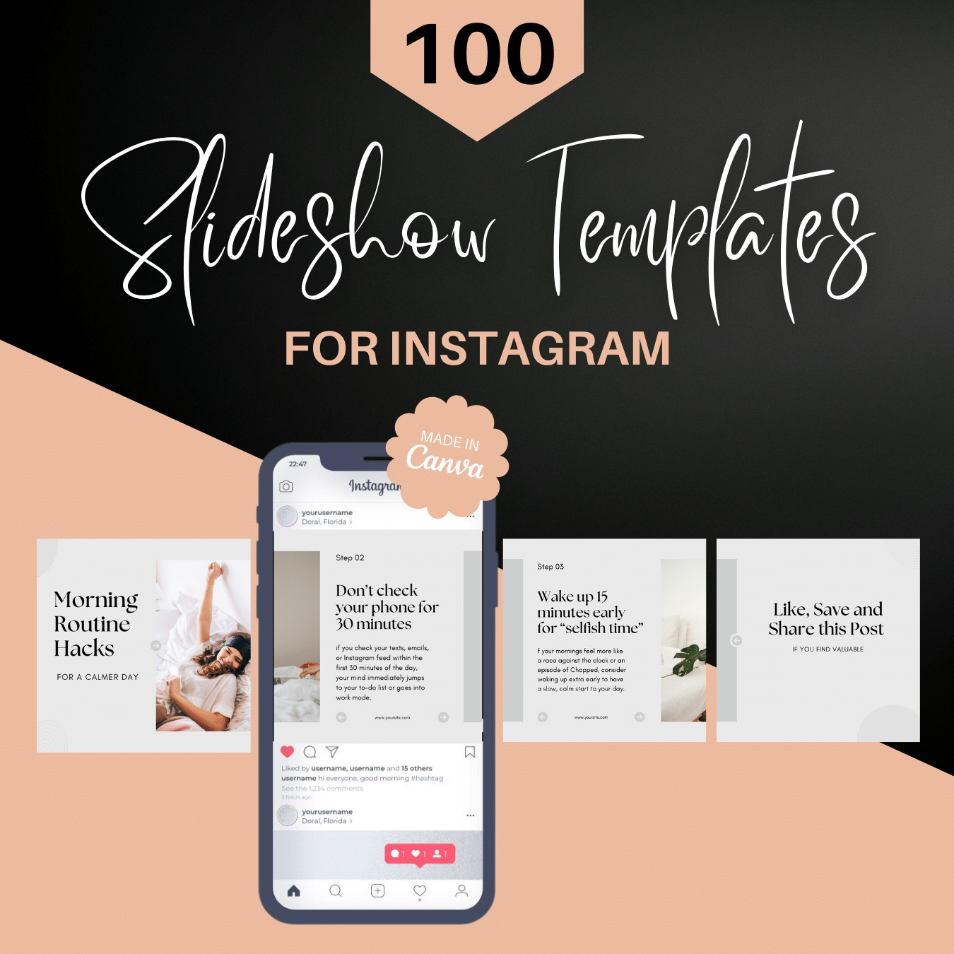100 Slideshow Templates for Canva 100 Slideshow Templates for Canva