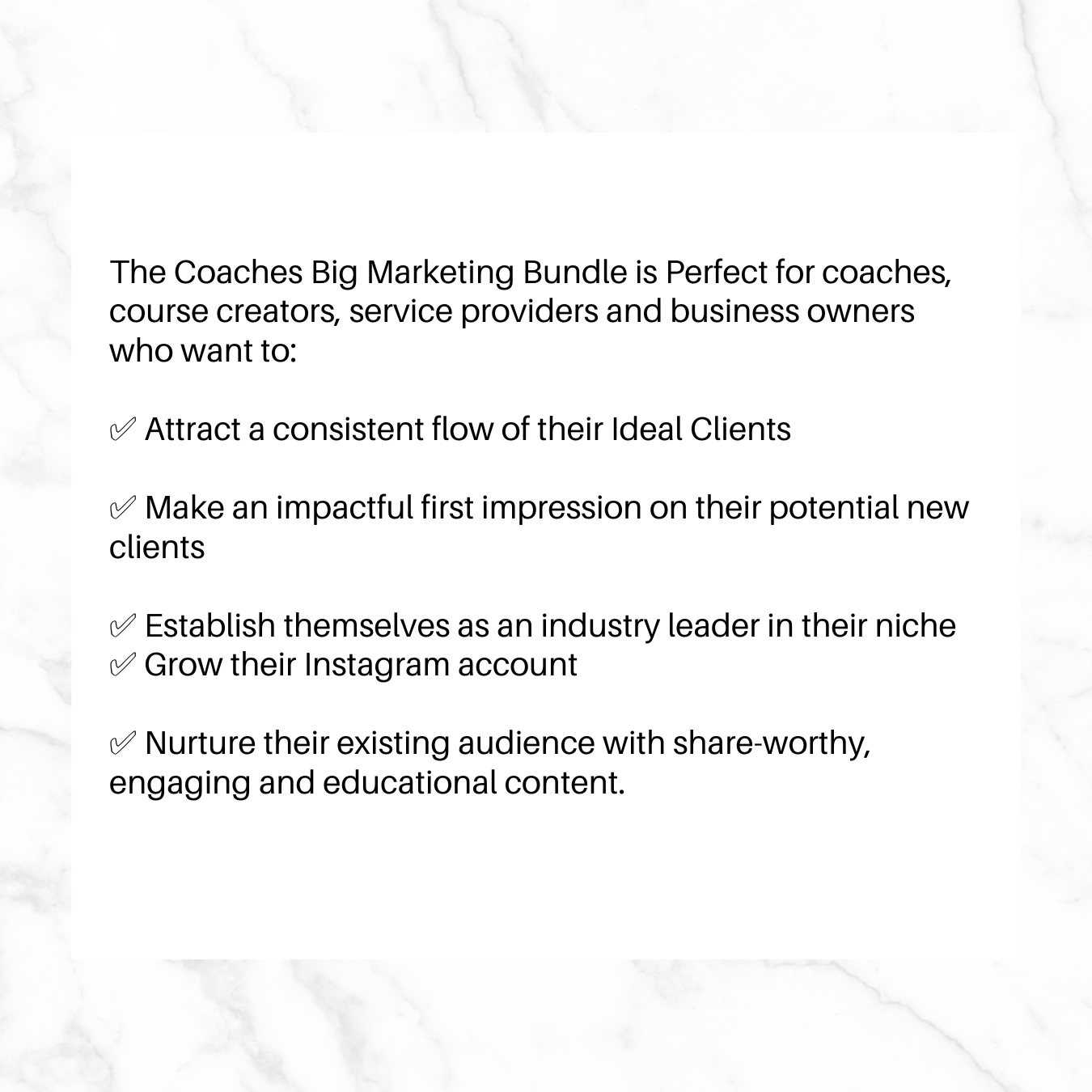 Coaches Big Marketing Bundle