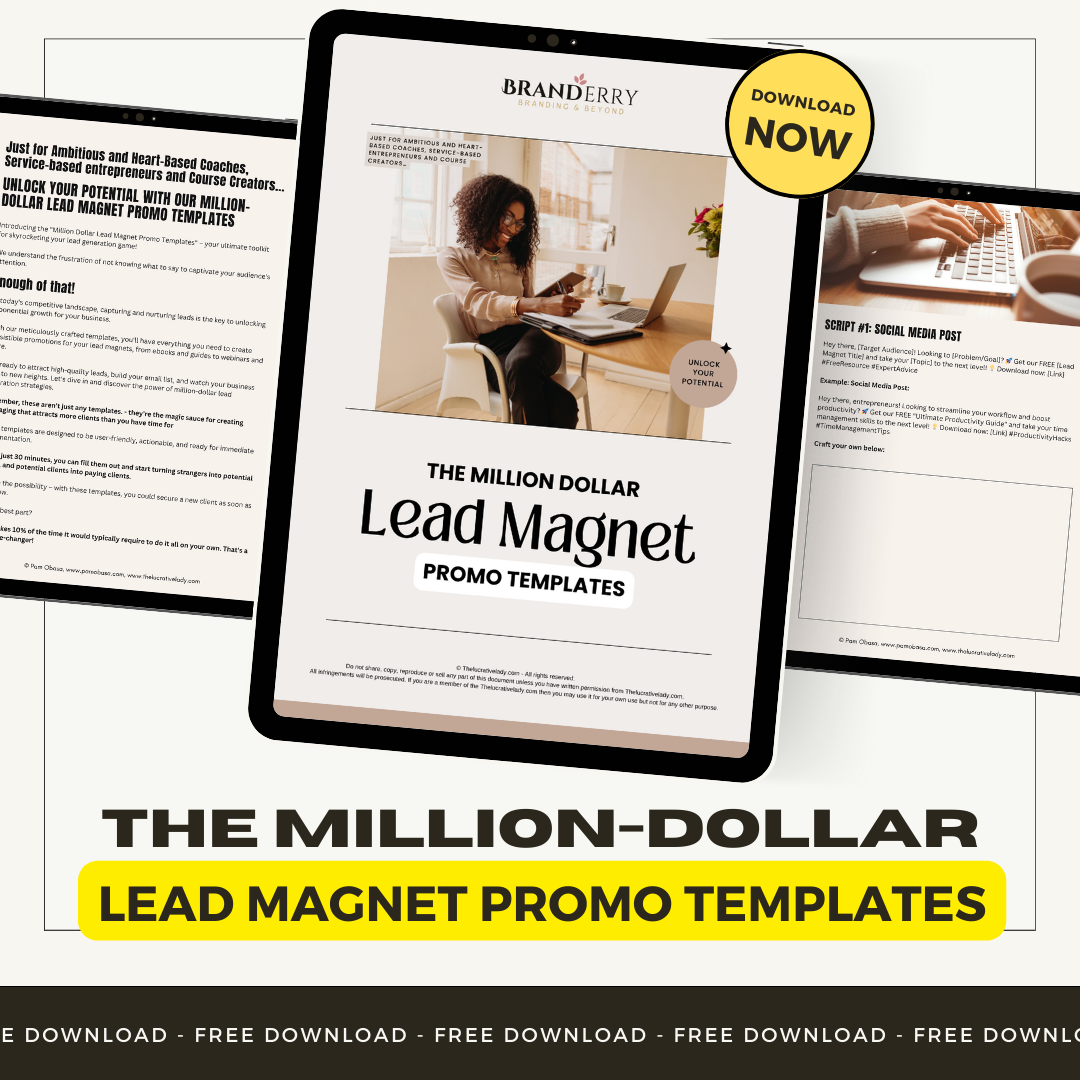 The Million-Dollar Lead Magnet Promo Templates