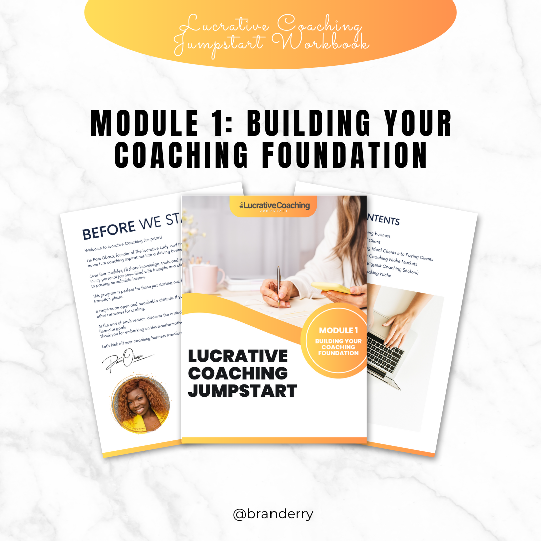 Lucrative Coaching Jumpstart Workbook