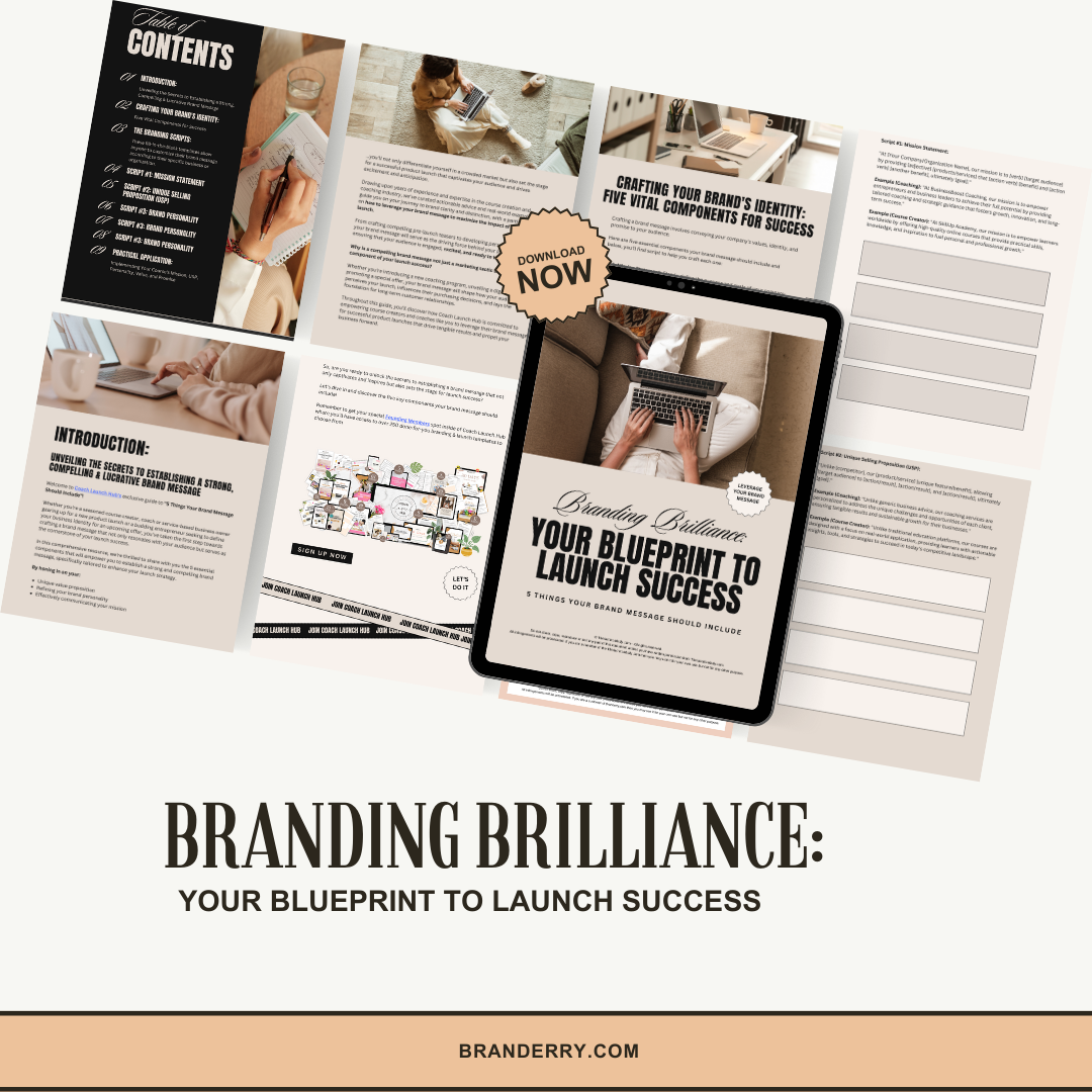 Branding Brilliance: Your Blueprint to Launch Success