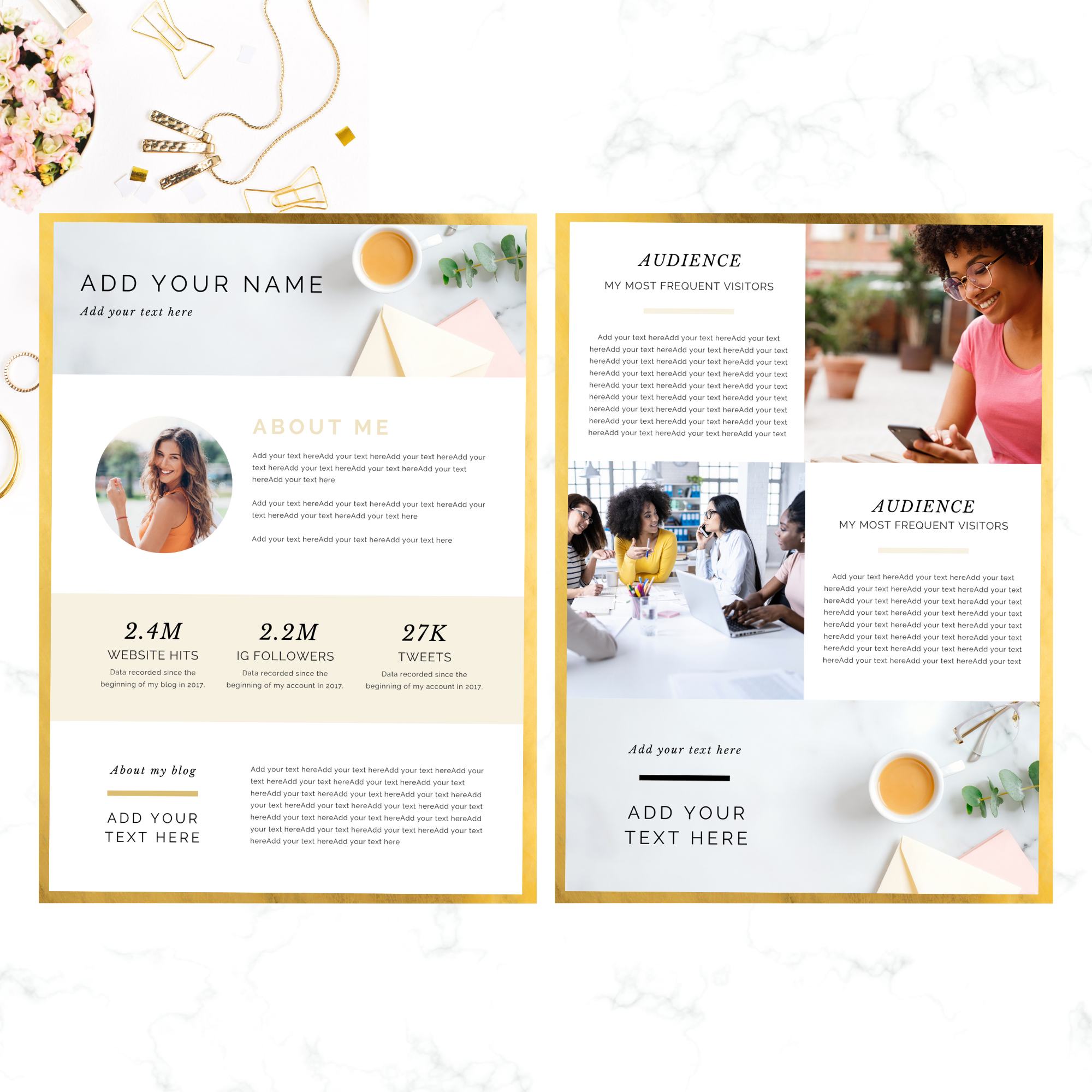 2 Page Media Kit Minimal