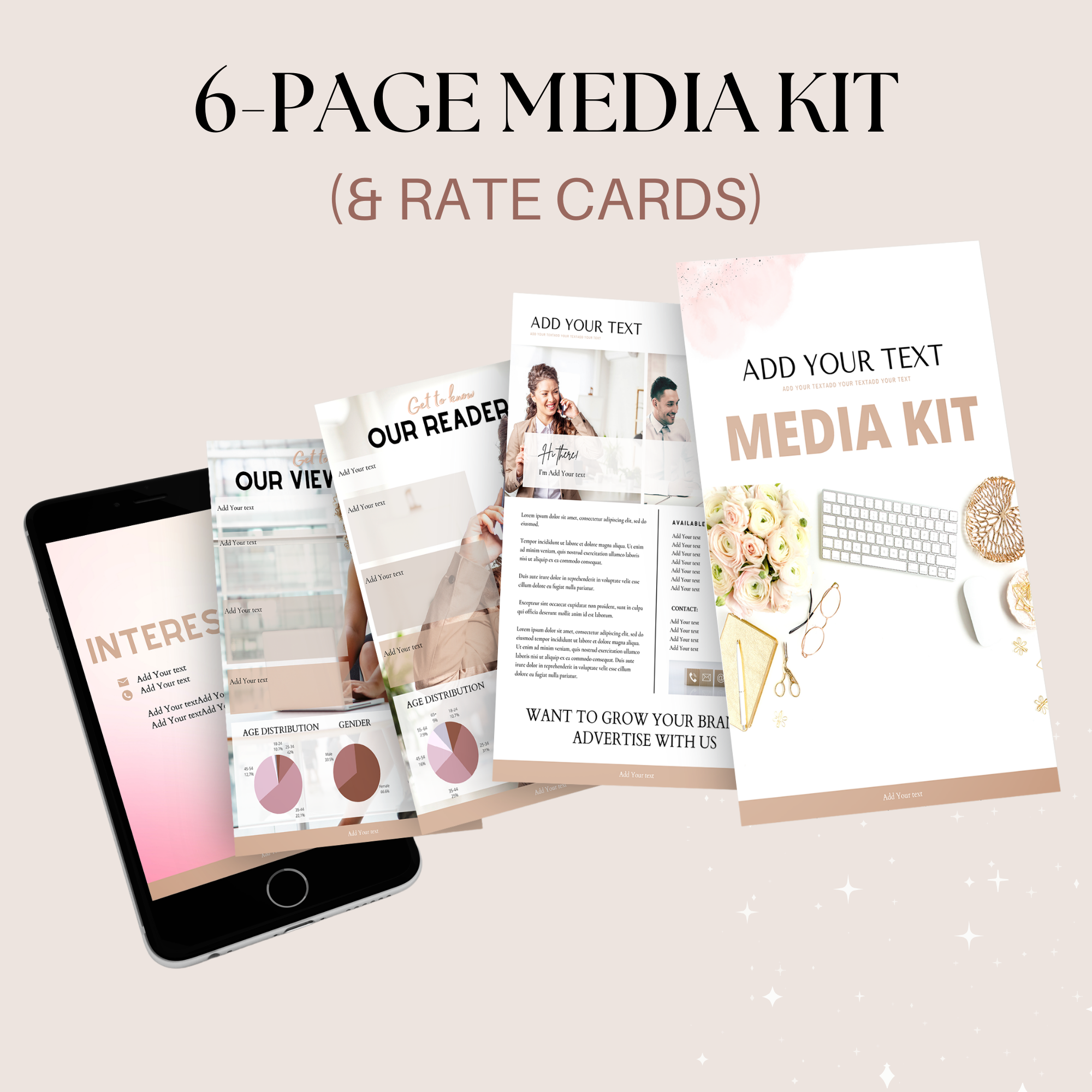 Media Kit & Rate Cards Template