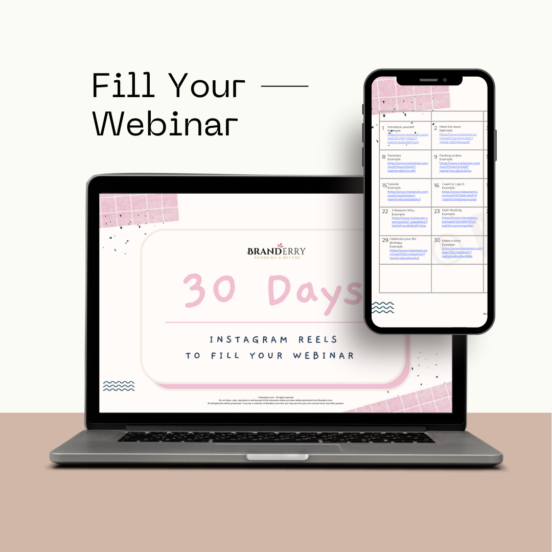 30 Days Of Instagram Reels To Fill Your Webinar