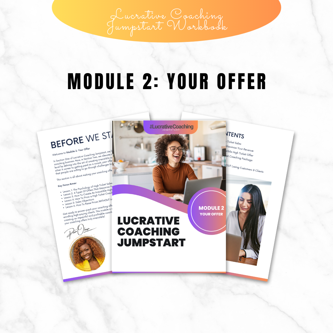 Lucrative Coaching Jumpstart Workbook