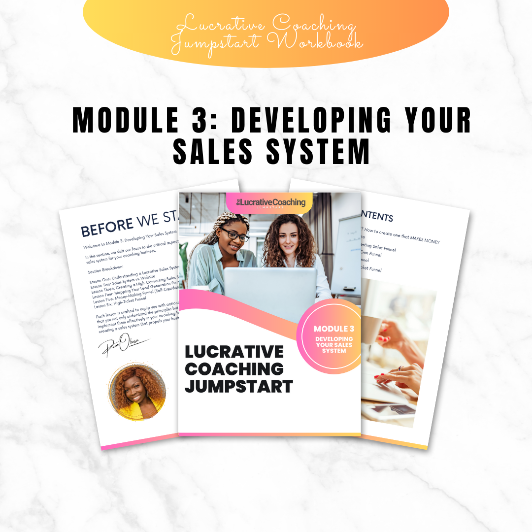 Lucrative Coaching Jumpstart Workbook