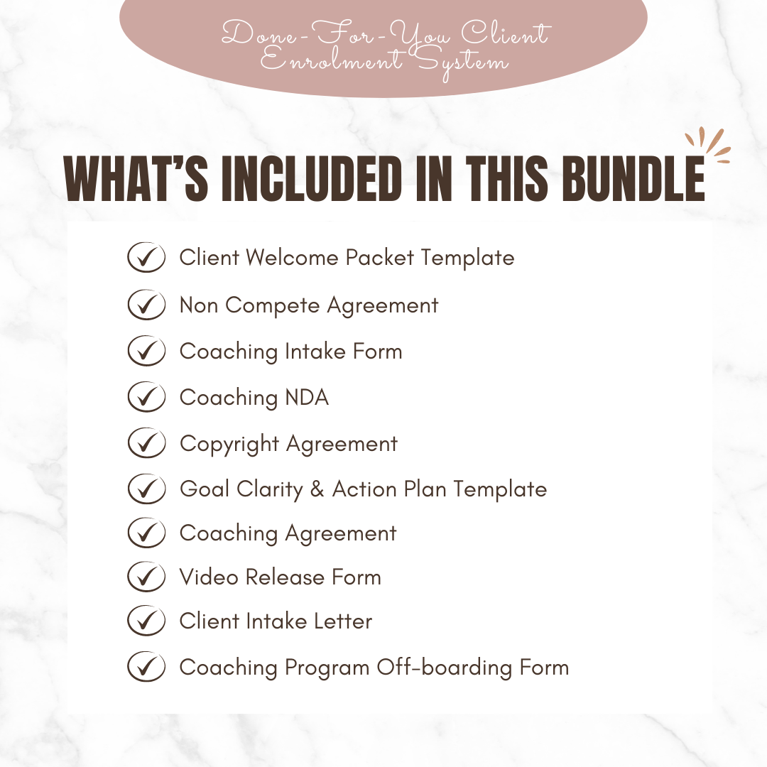 The Ultimate "Done-For-You Client Enrolment System" Bundle