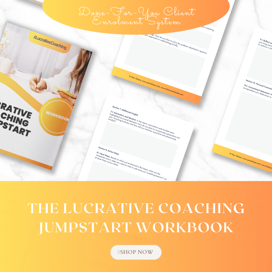 Lucrative Coaching Jumpstart Workbook