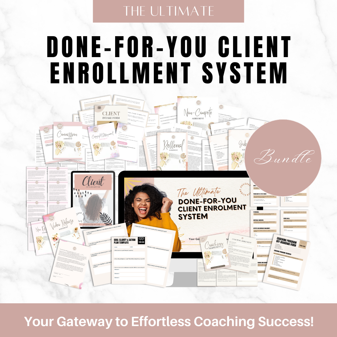 The Ultimate "Done-For-You Client Enrollment System" Bundle