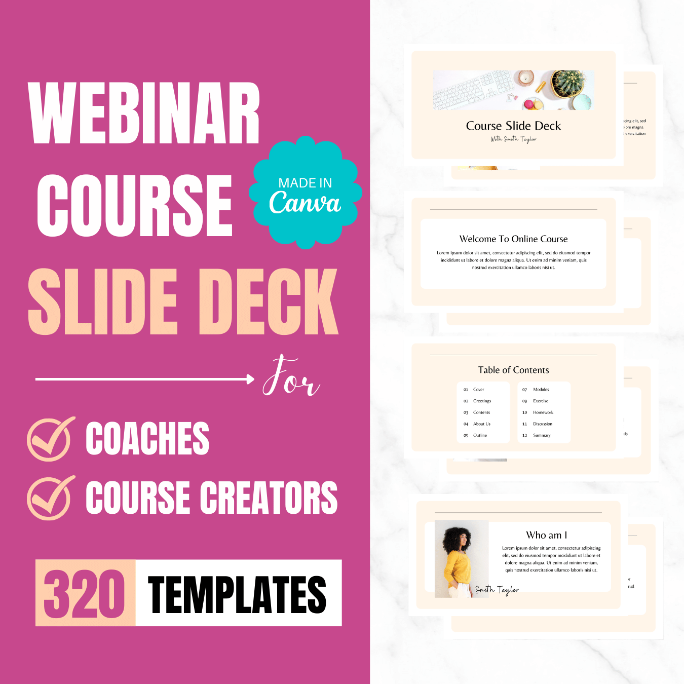 Webinar and Course Slide Deck