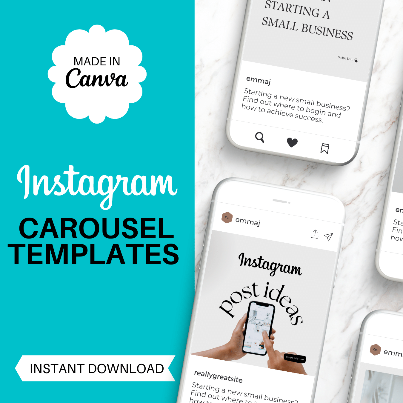 CANVA instagram carousel templates 