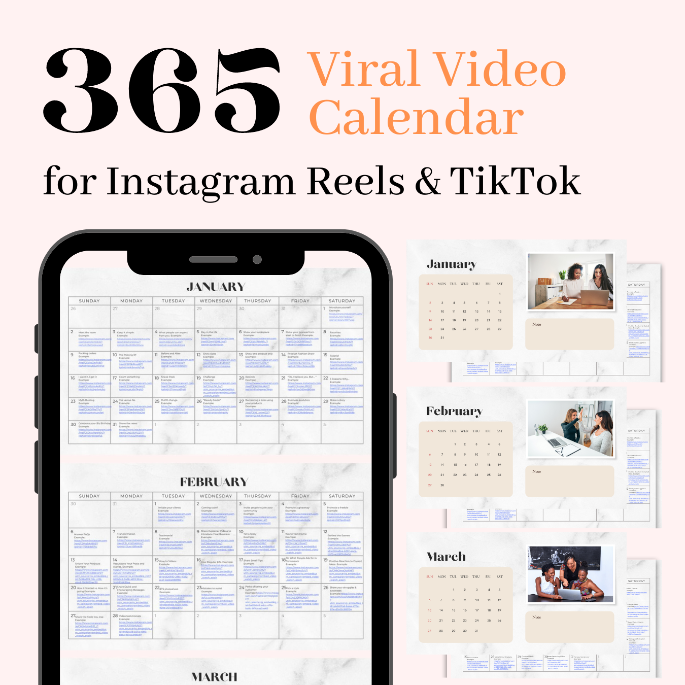 With Examples - 365 Viral Video Calendar For Instagram Reels & TikTok