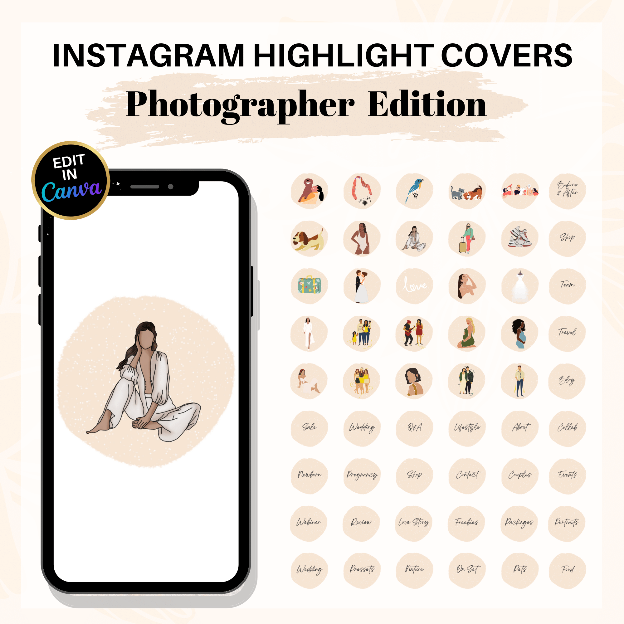 Instagram Highlight covers - Photographer 