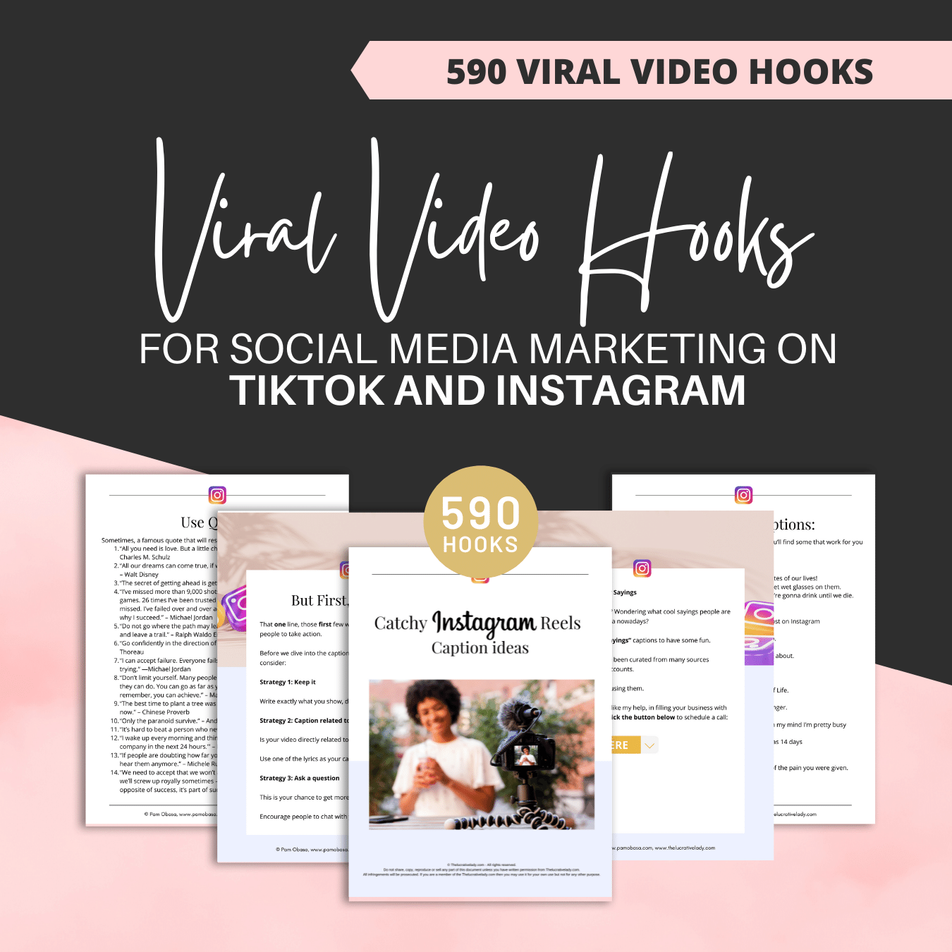 590 Viral Video Hooks for social media marketing on TikTok and Instagram