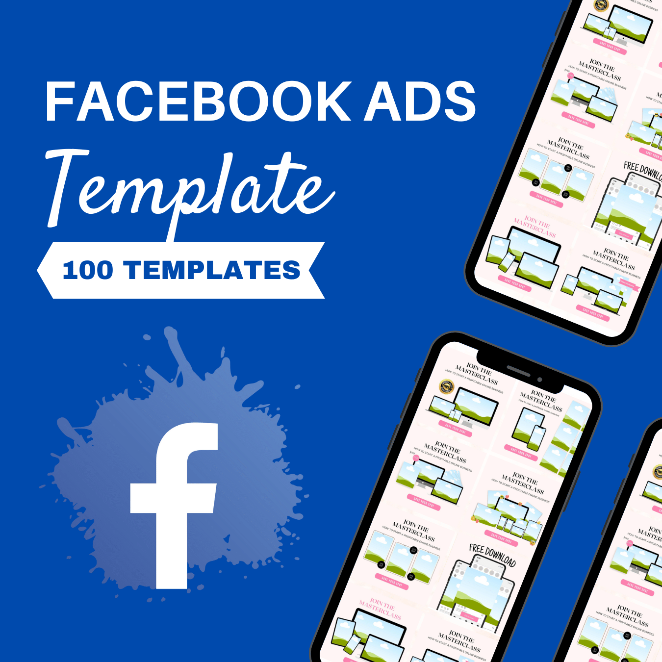 Facebook Ads Template - 100 Templates