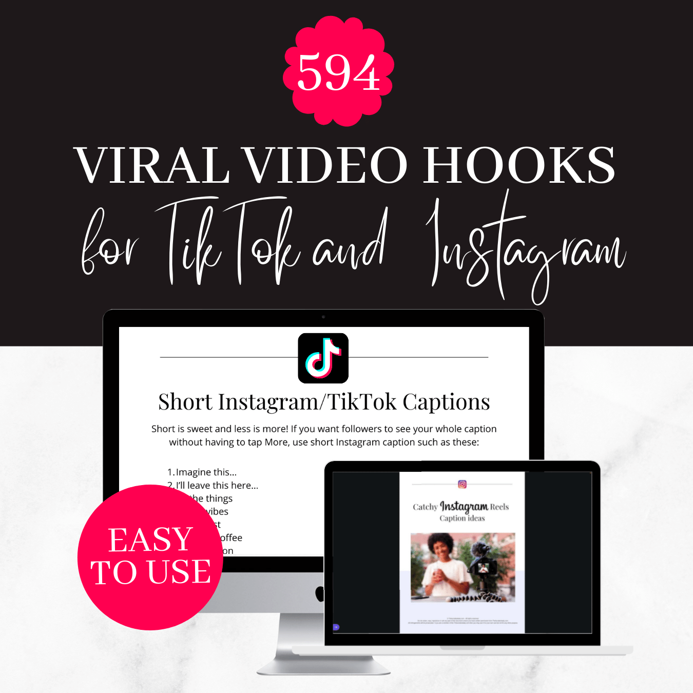 594 Viral Video Hooks for TikTok and  Instagram