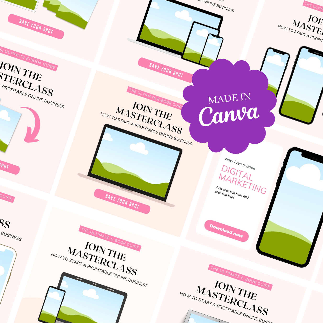 100 Instagram & Facebook Ads Templates for Canva