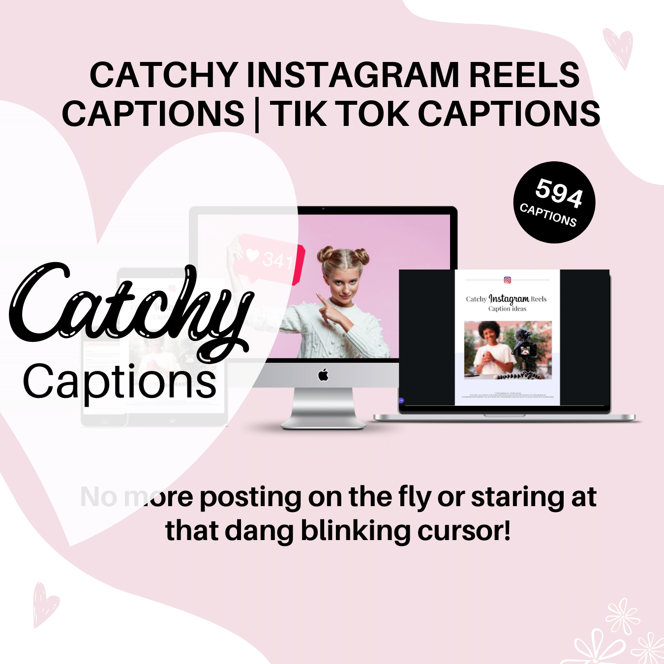 594 Catchy Instagram Reels Captions | Tik Tok Captions BUNDLE