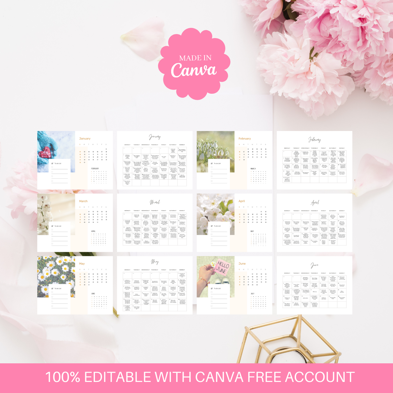 365-Days Social Media Content Calendar