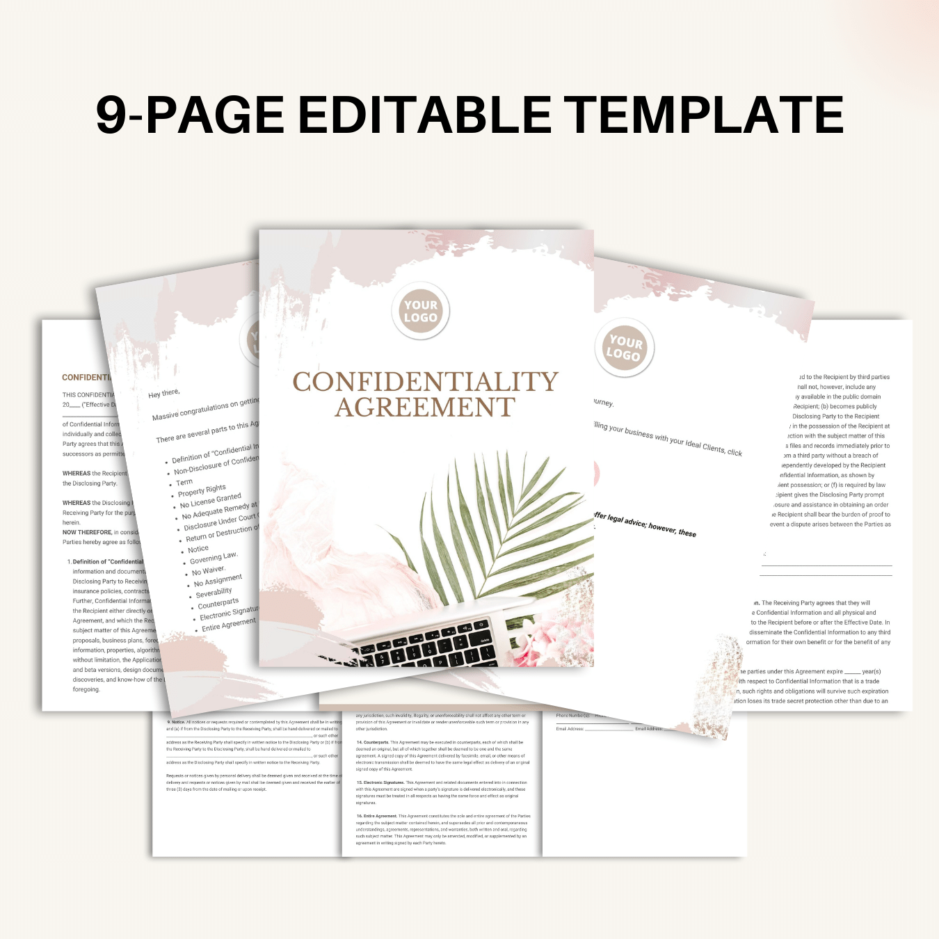 Confidentiality Agreement template