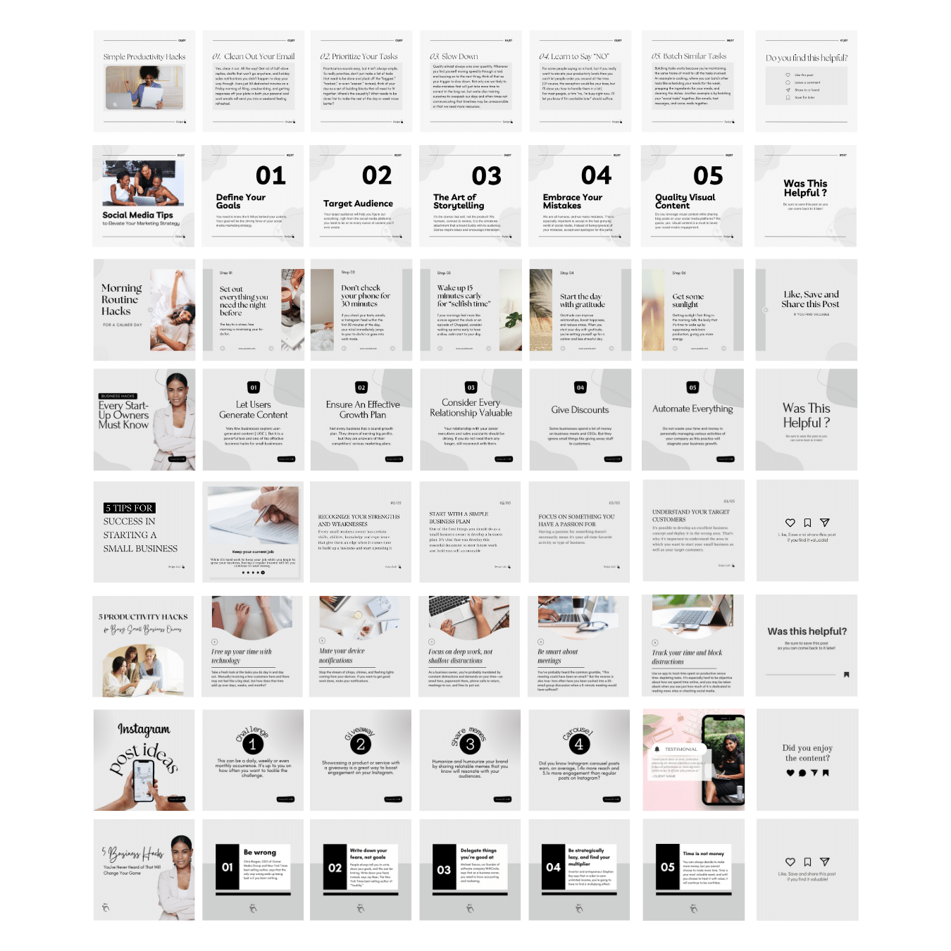 100 Carousel Template For Instagram 