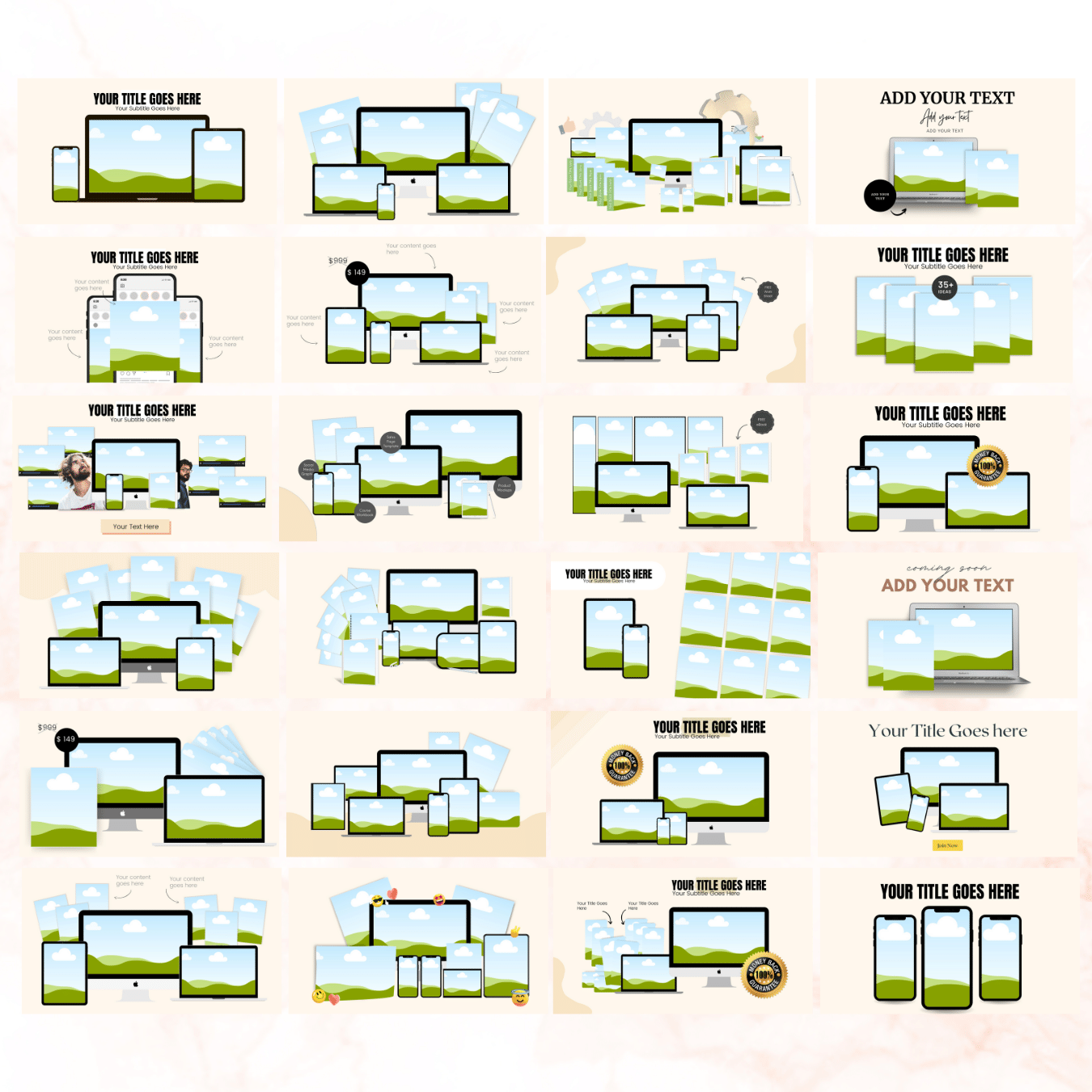 60 Online Course Mockups 