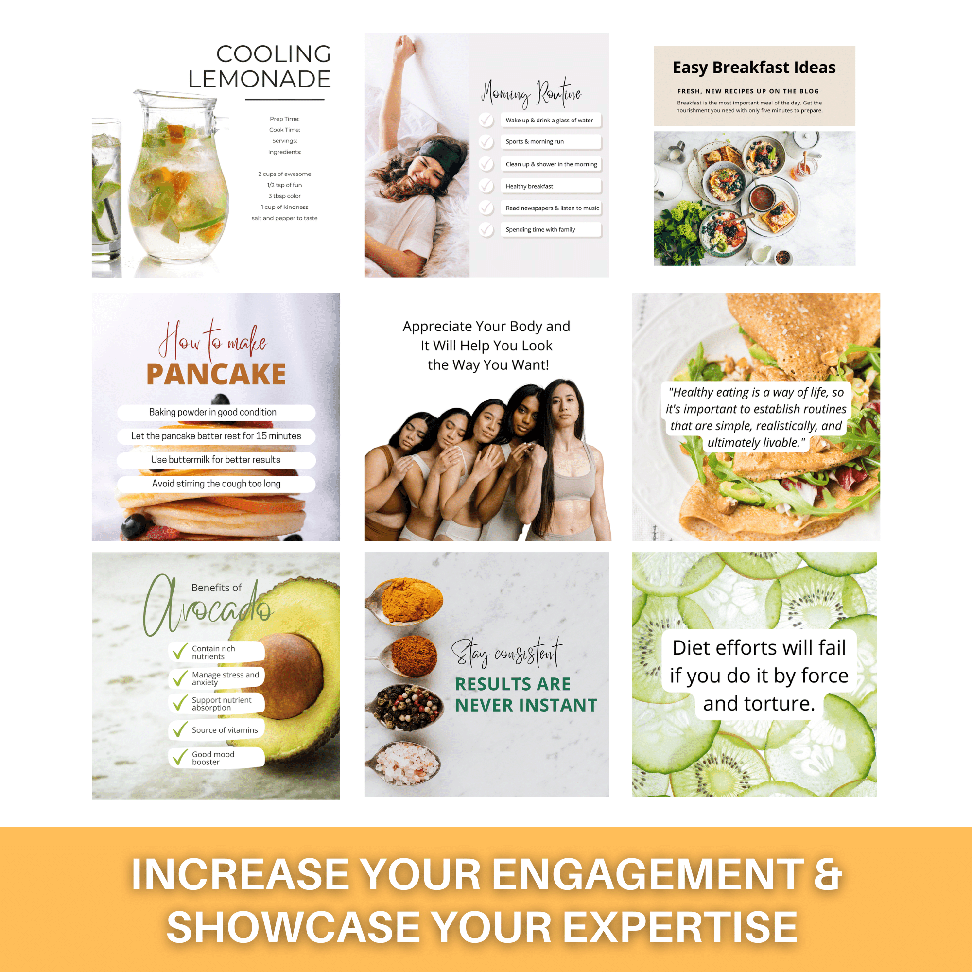 100 Health & Fitness Instagram posts