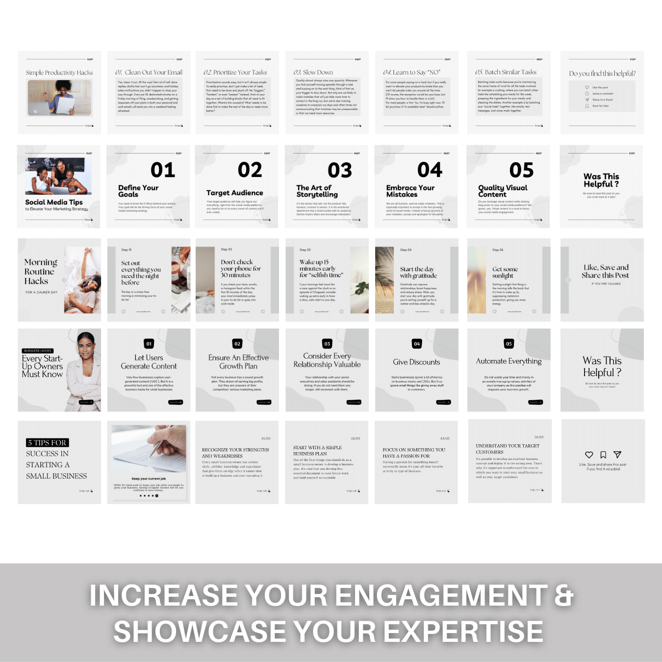 100 Neutral Carousel Template