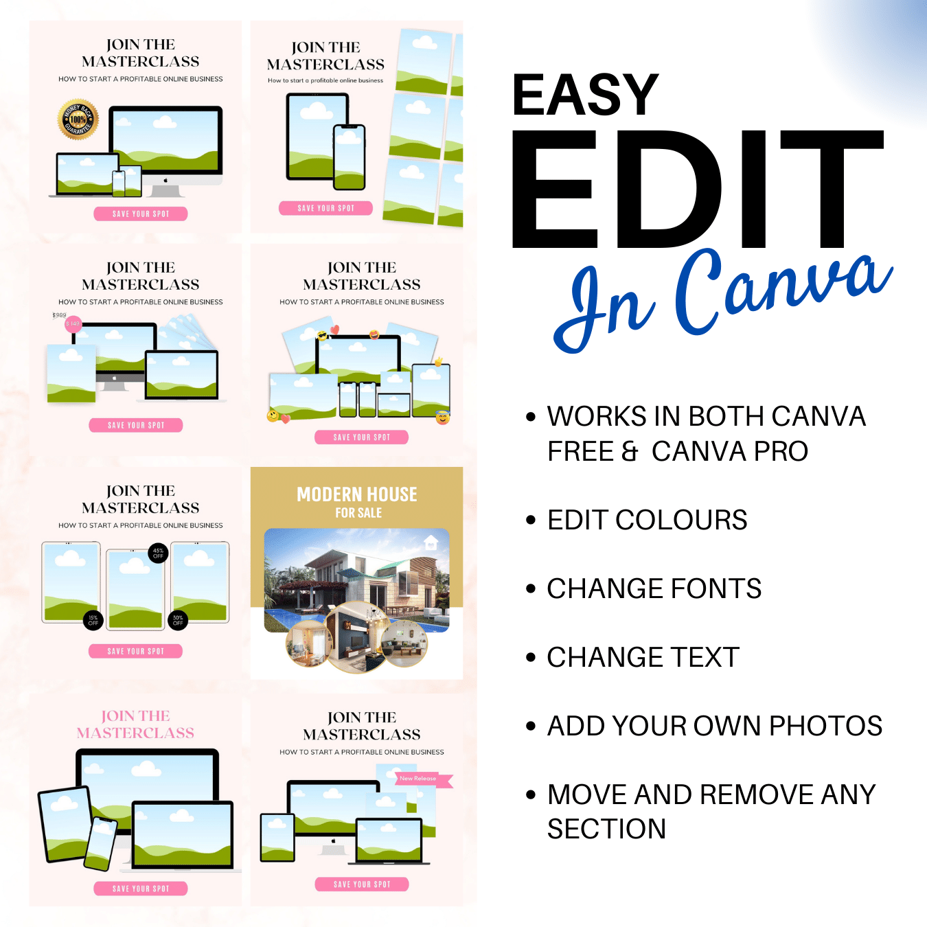 Facebook Ads Template - 100 Templates