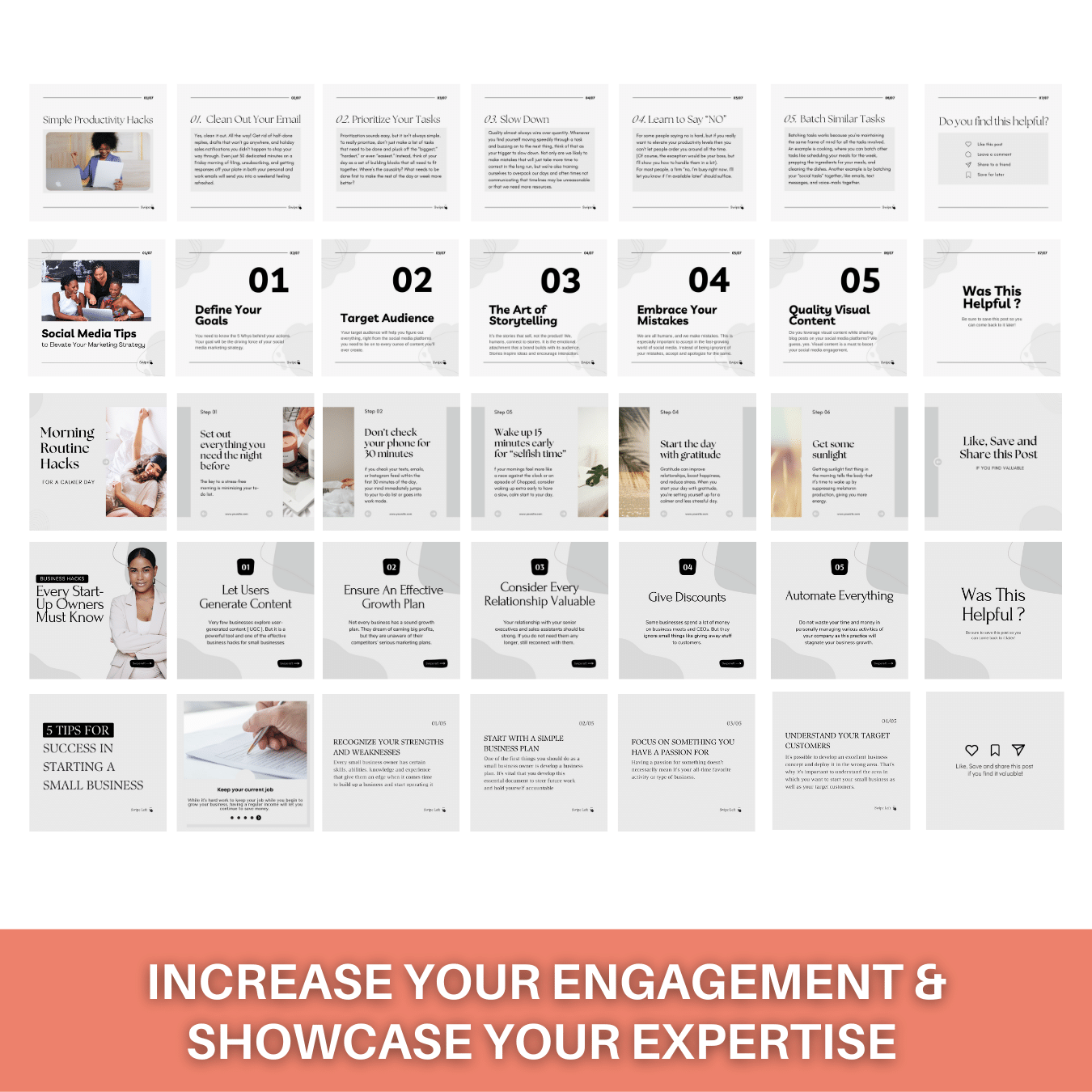 100 Carousel Template For Instagram 