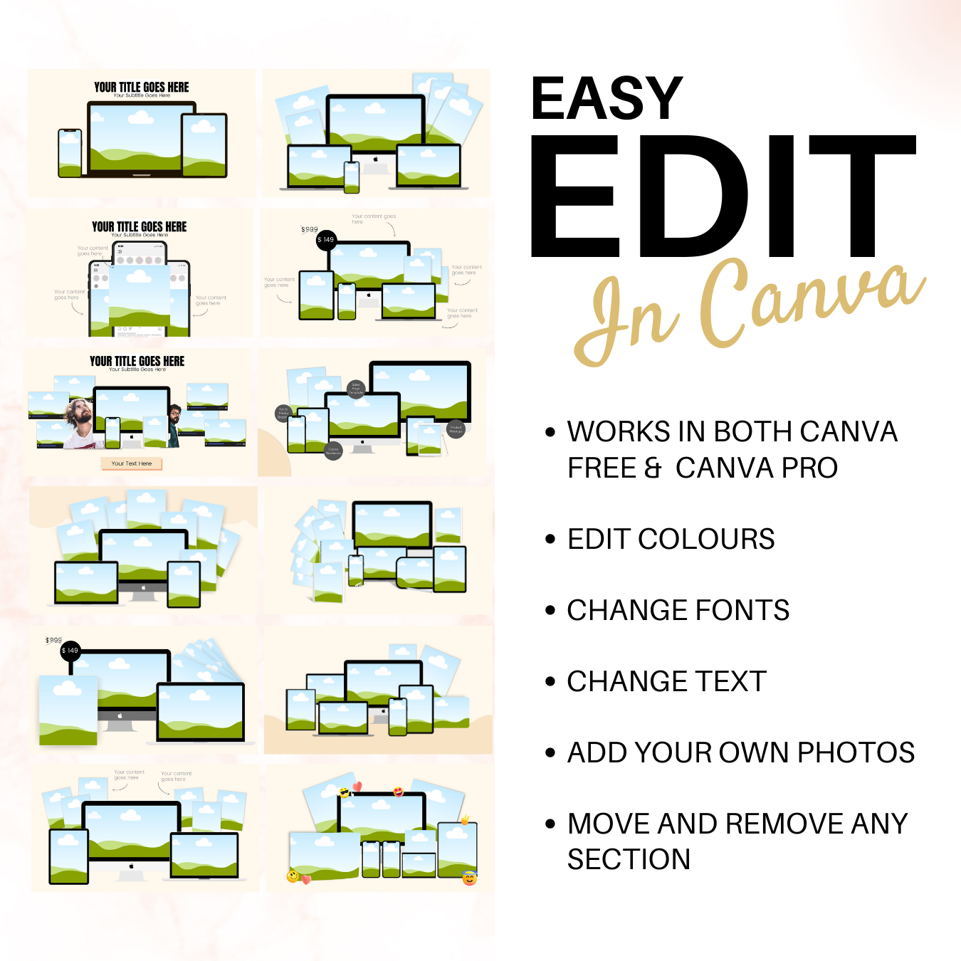 High Converting Digital Product Mock-up Templates (20 Templates)