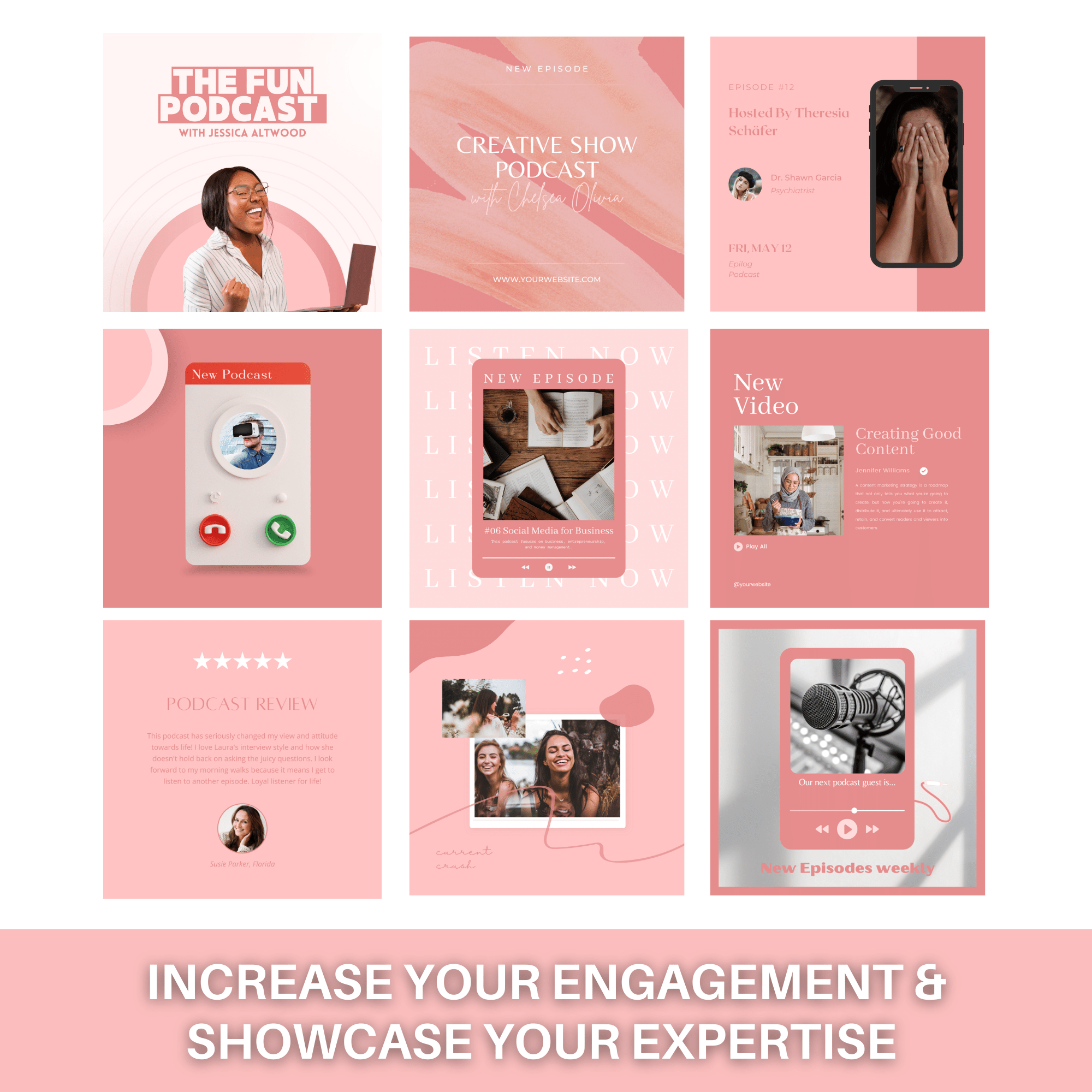 300 Instagram Post Templates