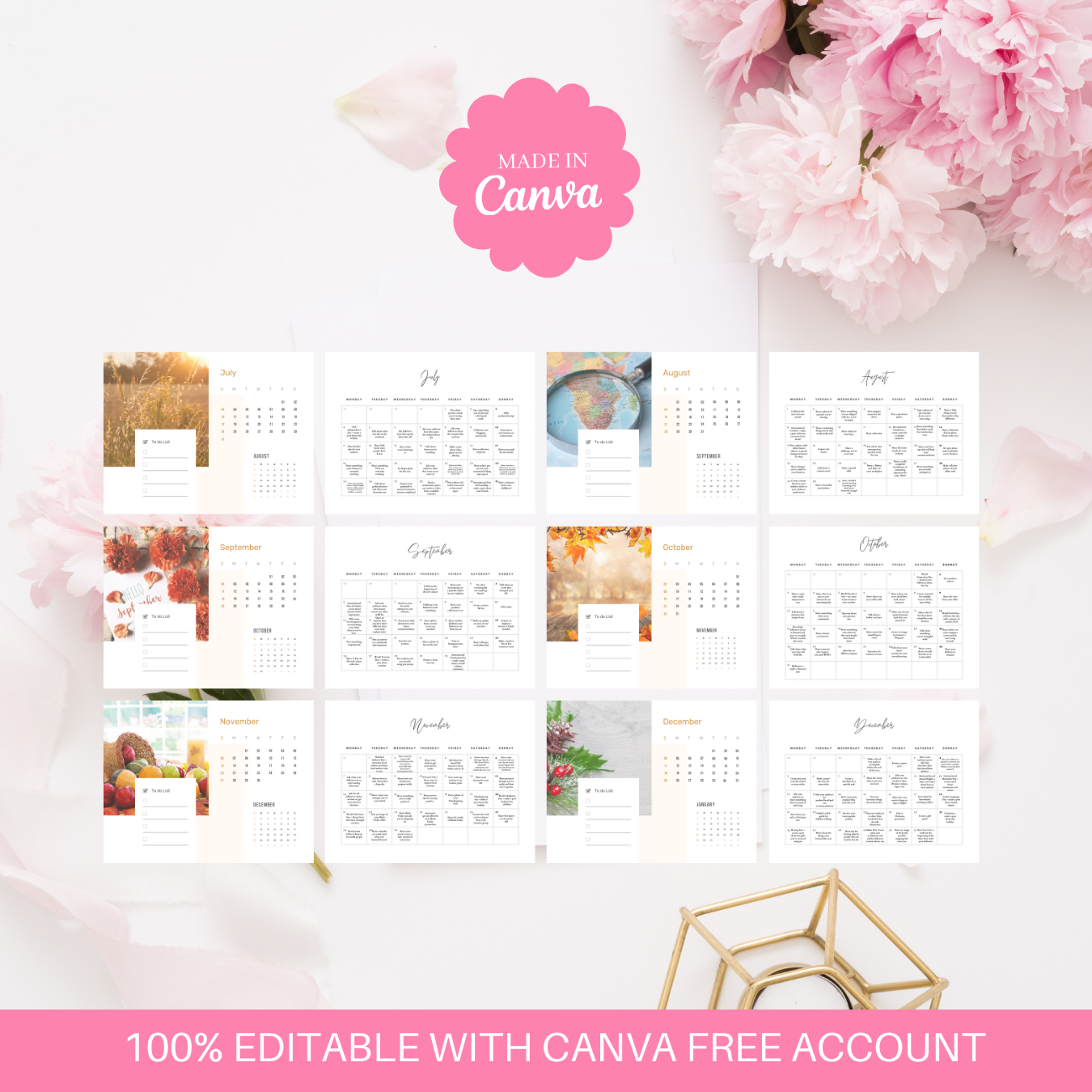 365-Days Social Media Content Calendar