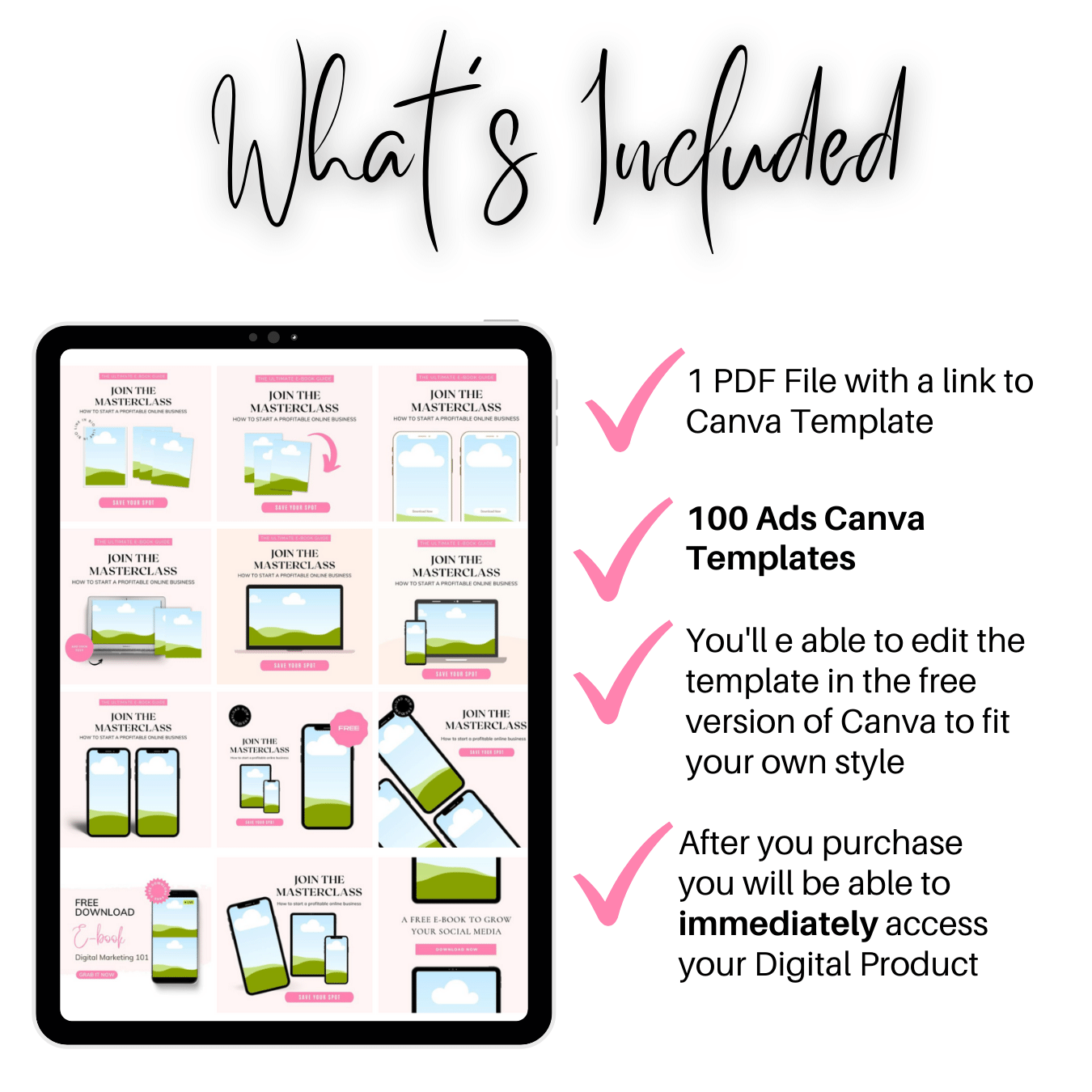 100 Facebook Ads templates Canva for Business Coaches & Coaching Template100 Facebook Ads templates Canva for Business Coaches & Coaching Template