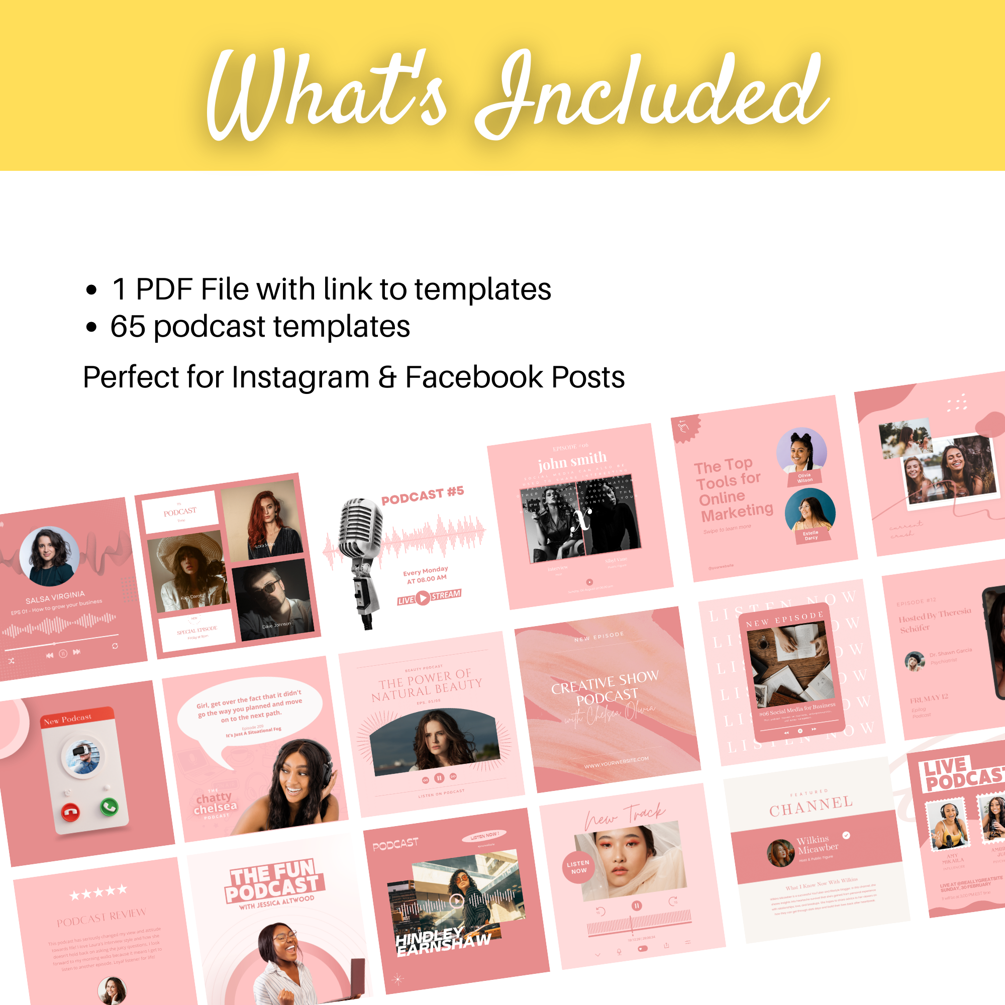 Done-For-You 30 Days Podcast Promo Templates for Instagram