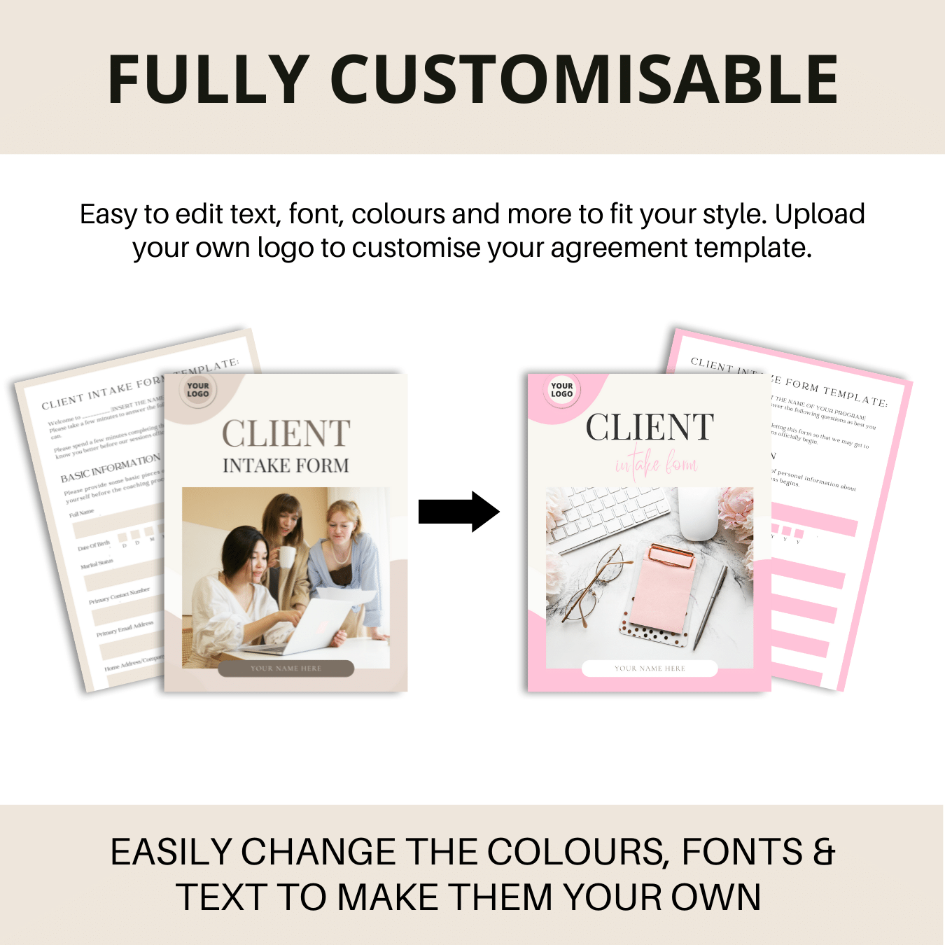 Client Intake Form - Brown scheme