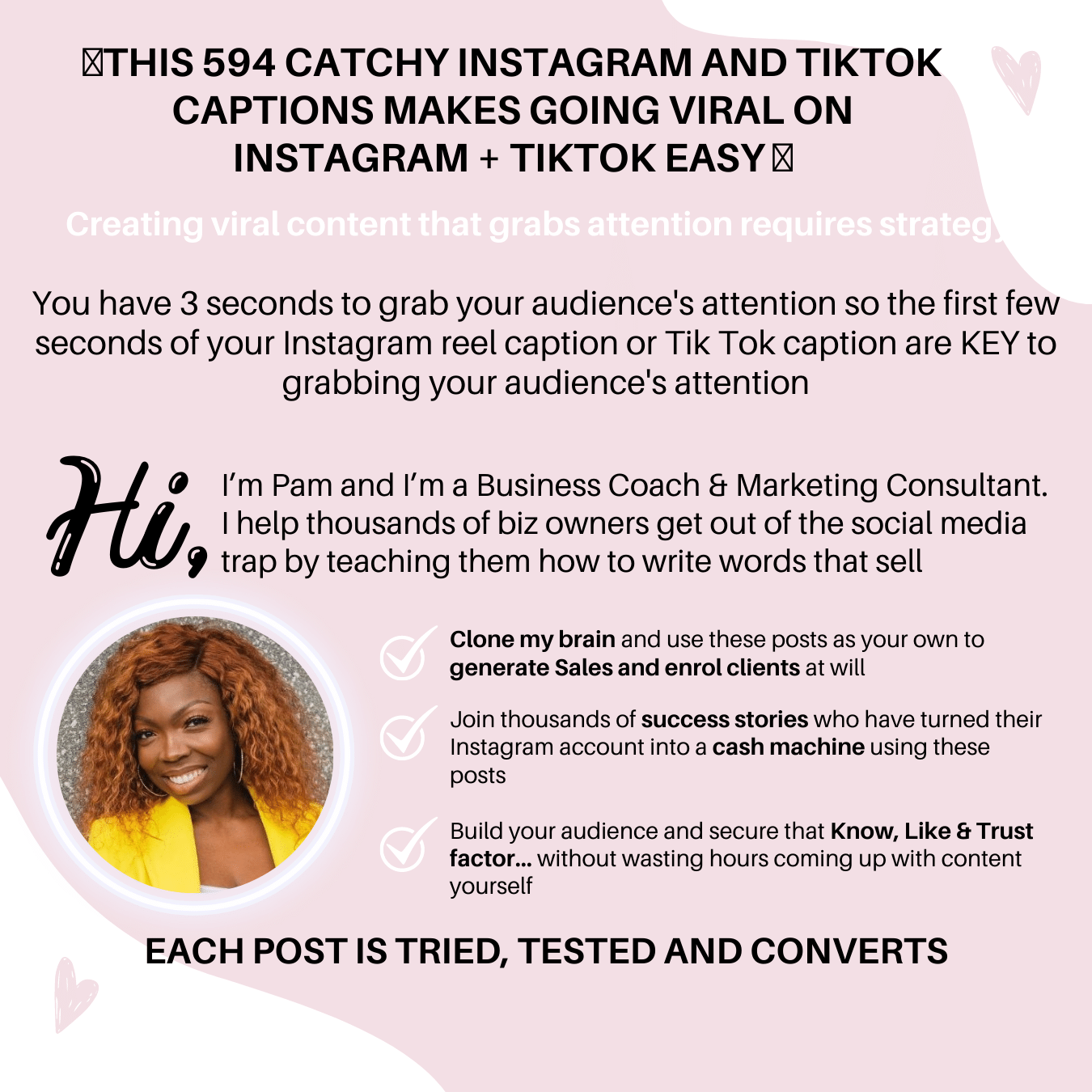 594 Catchy Instagram Reels Captions | Tik Tok Captions BUNDLE