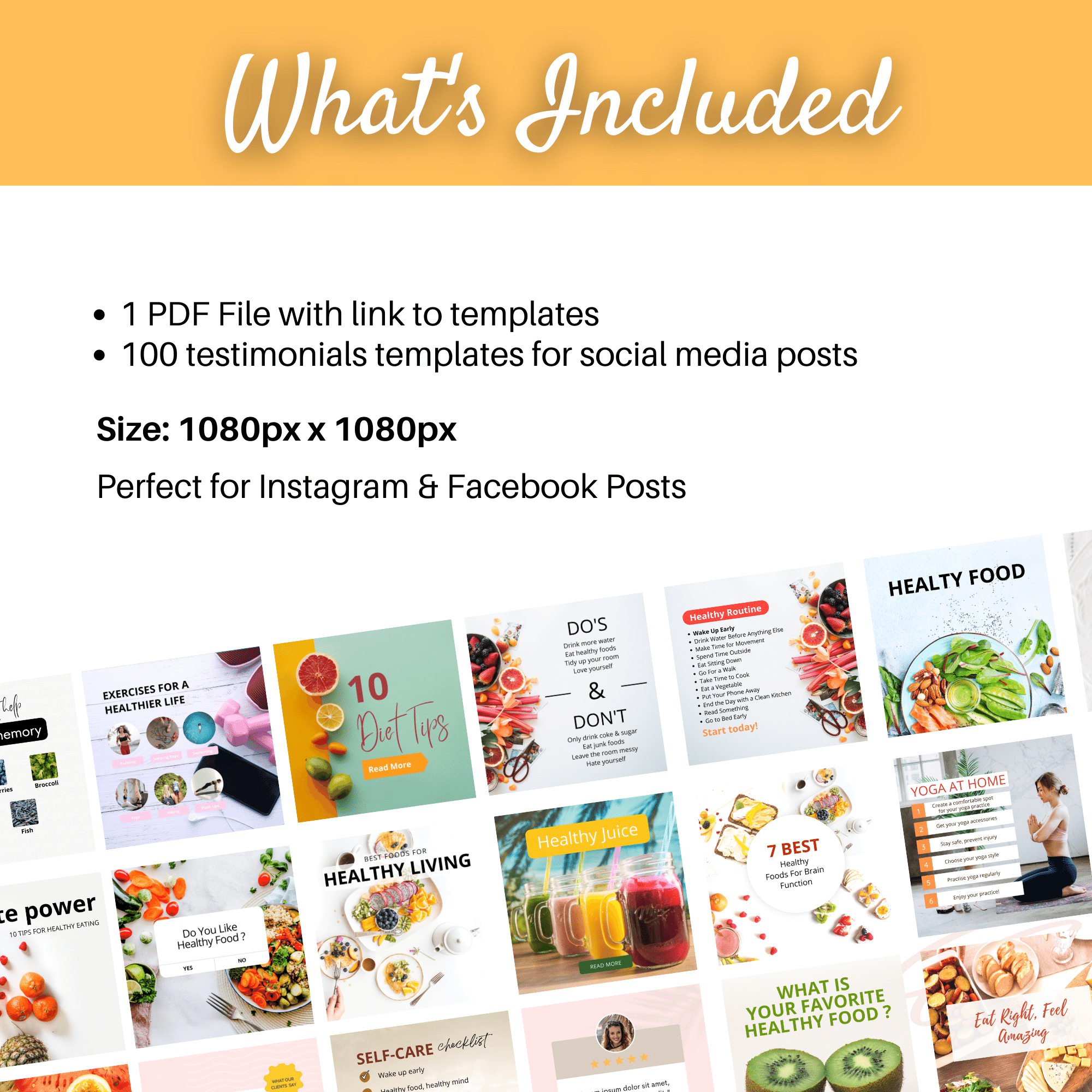 100 Health & Fitness Instagram posts
