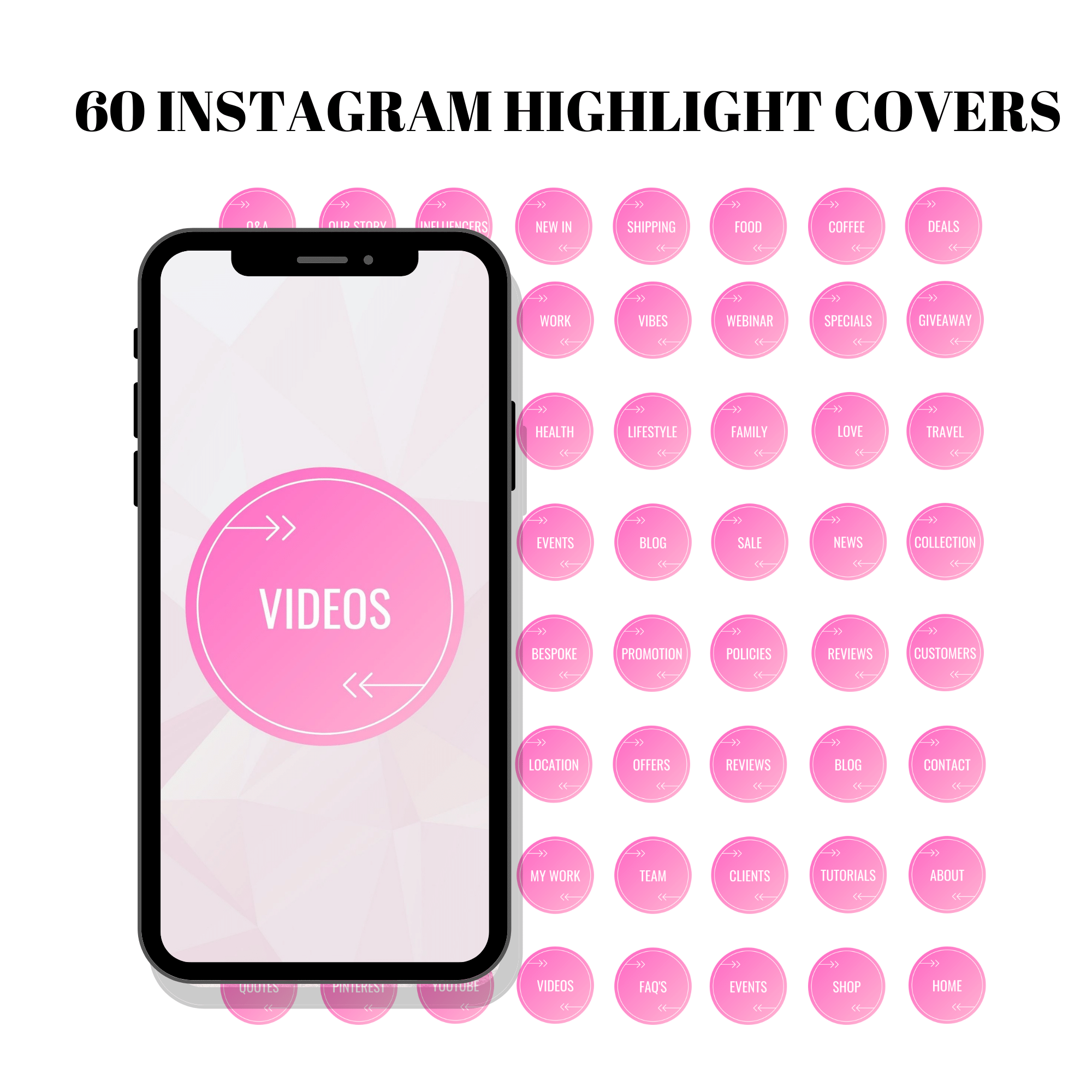 Instagram Highlight Covers - Pink