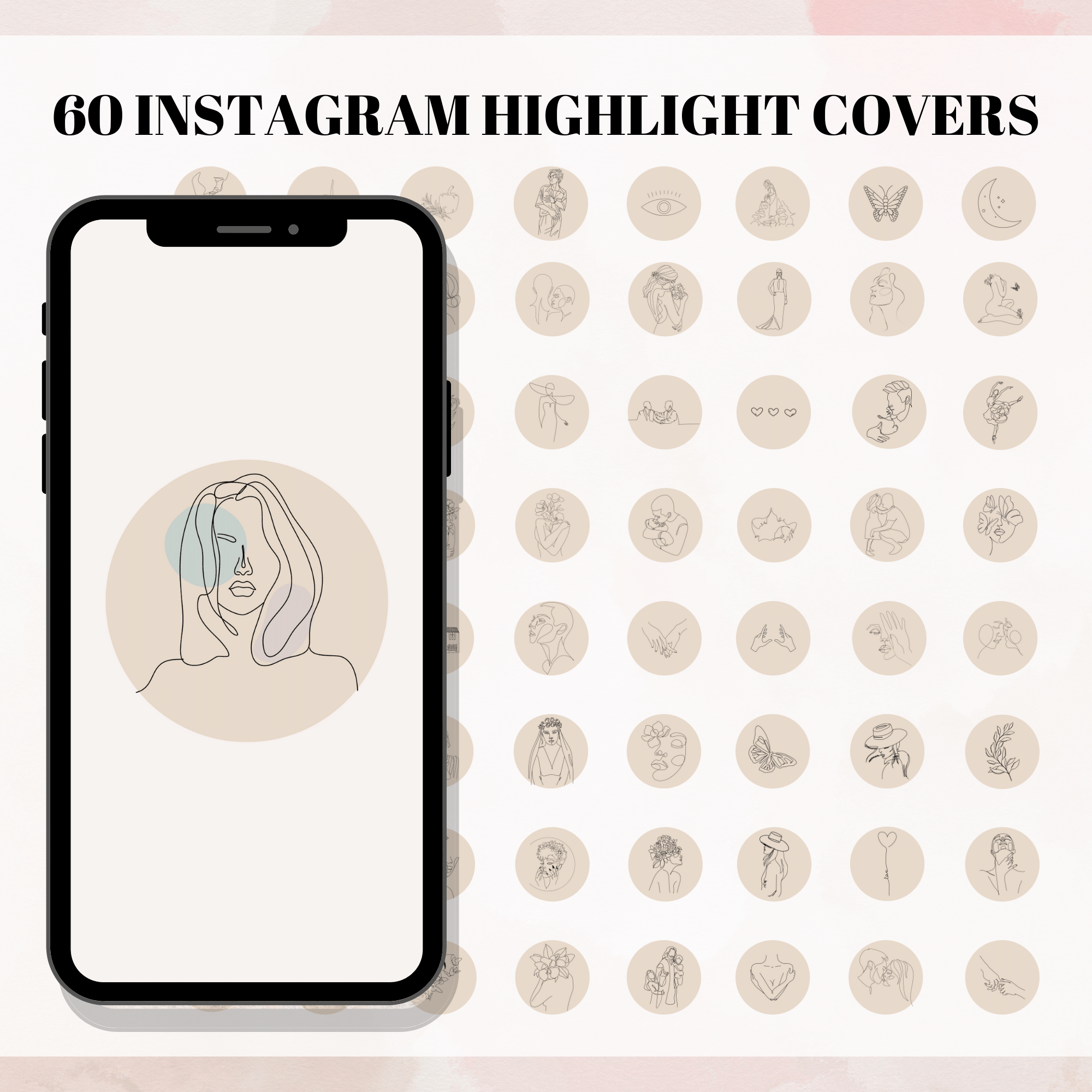 100 Instagram Highlight covers - Minimalist