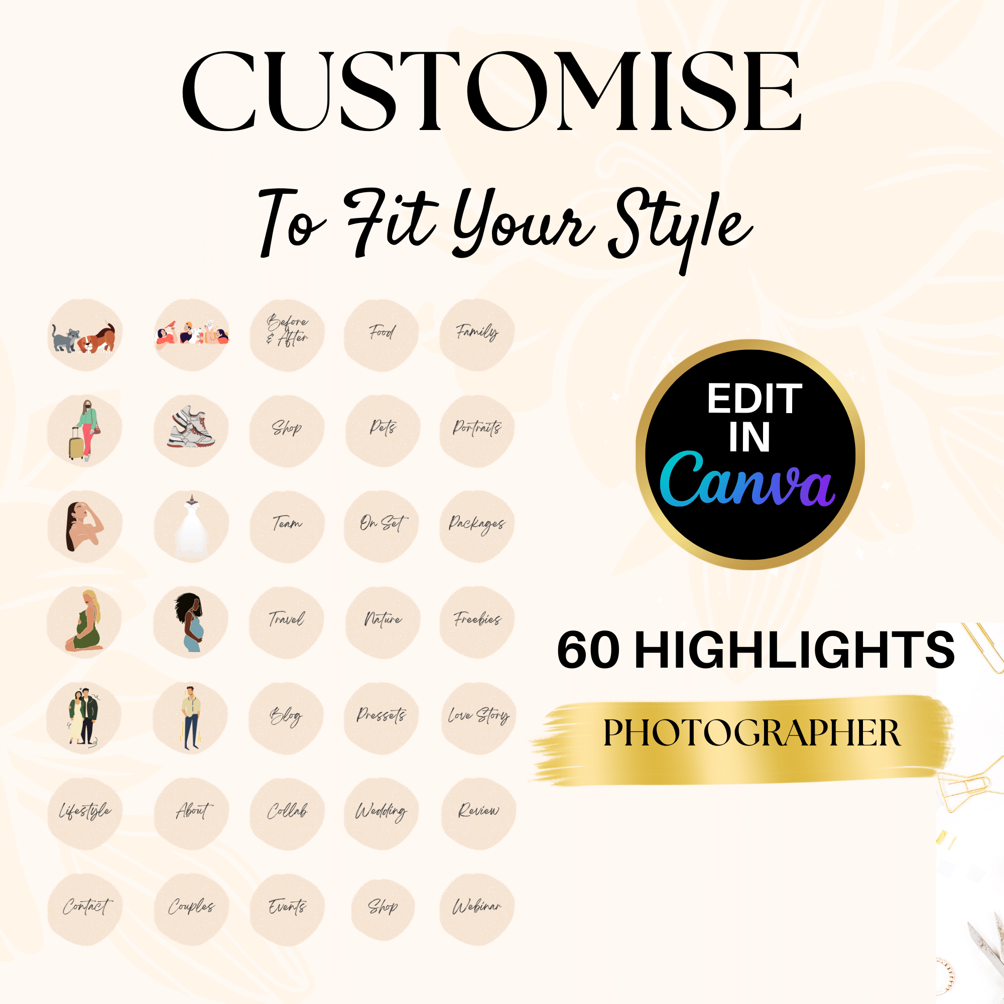 Instagram Highlight covers - Photographer 