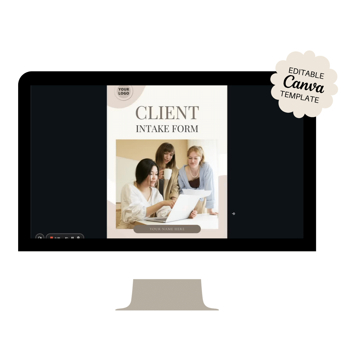 Client Intake Form - Brown scheme